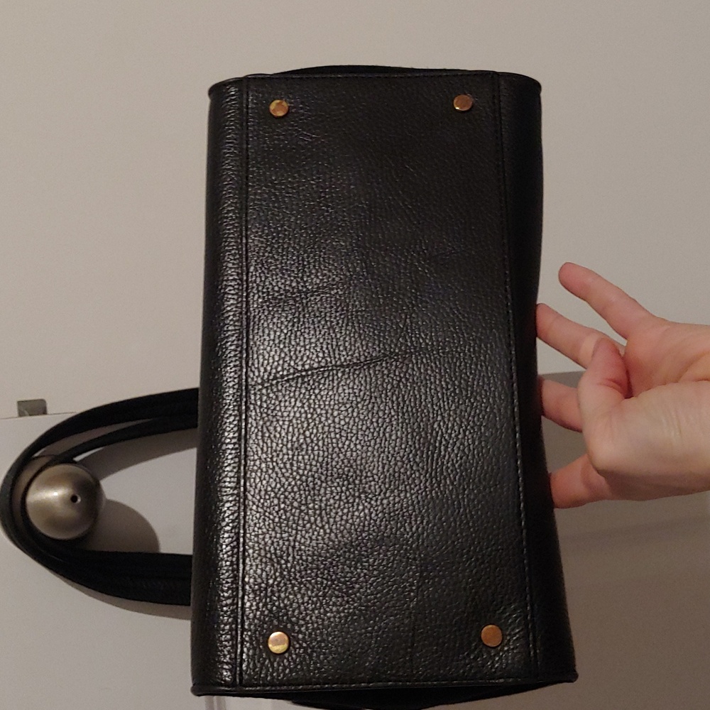 Banana republic black pebbled leather tote - Picture 5 of 12